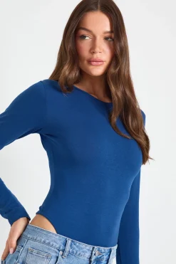 boohoo Body Basique À Manches Longues Et Col Rond<Femme Basiques|Tops