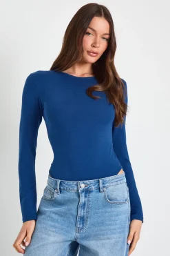 boohoo Body Basique À Manches Longues Et Col Rond<Femme Basiques|Tops