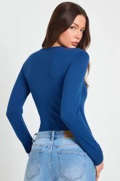 boohoo Body Basique À Manches Longues Et Col Rond<Femme Basiques|Tops