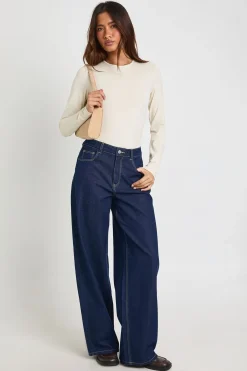 boohoo Body Basique À Manches Longues Et Col Rond<Femme Basiques|Tops