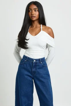 Body À Col Halter Et Épaules Dénudées
