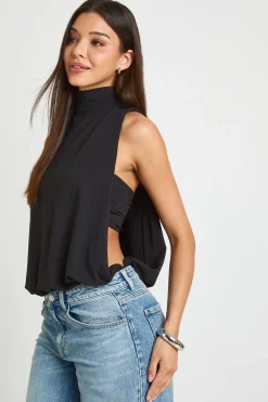 boohoo Body Col Montant À Découpe Dorsale<Femme Tops D’Automne|Looks De Rentrée