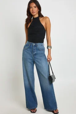 Body Col Montant Froncé