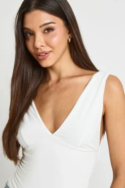Body Col V Avec Fronces Latérales