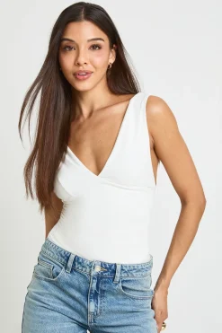 Body Col V Avec Fronces Latérales