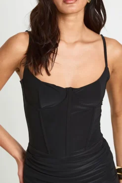 Body Corset À Armatures Double Couche Slinky Avec Bretelles