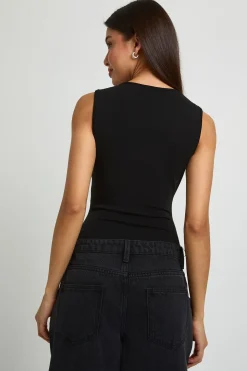 Body Décolleté Cœur En Tissu Lavé Premium