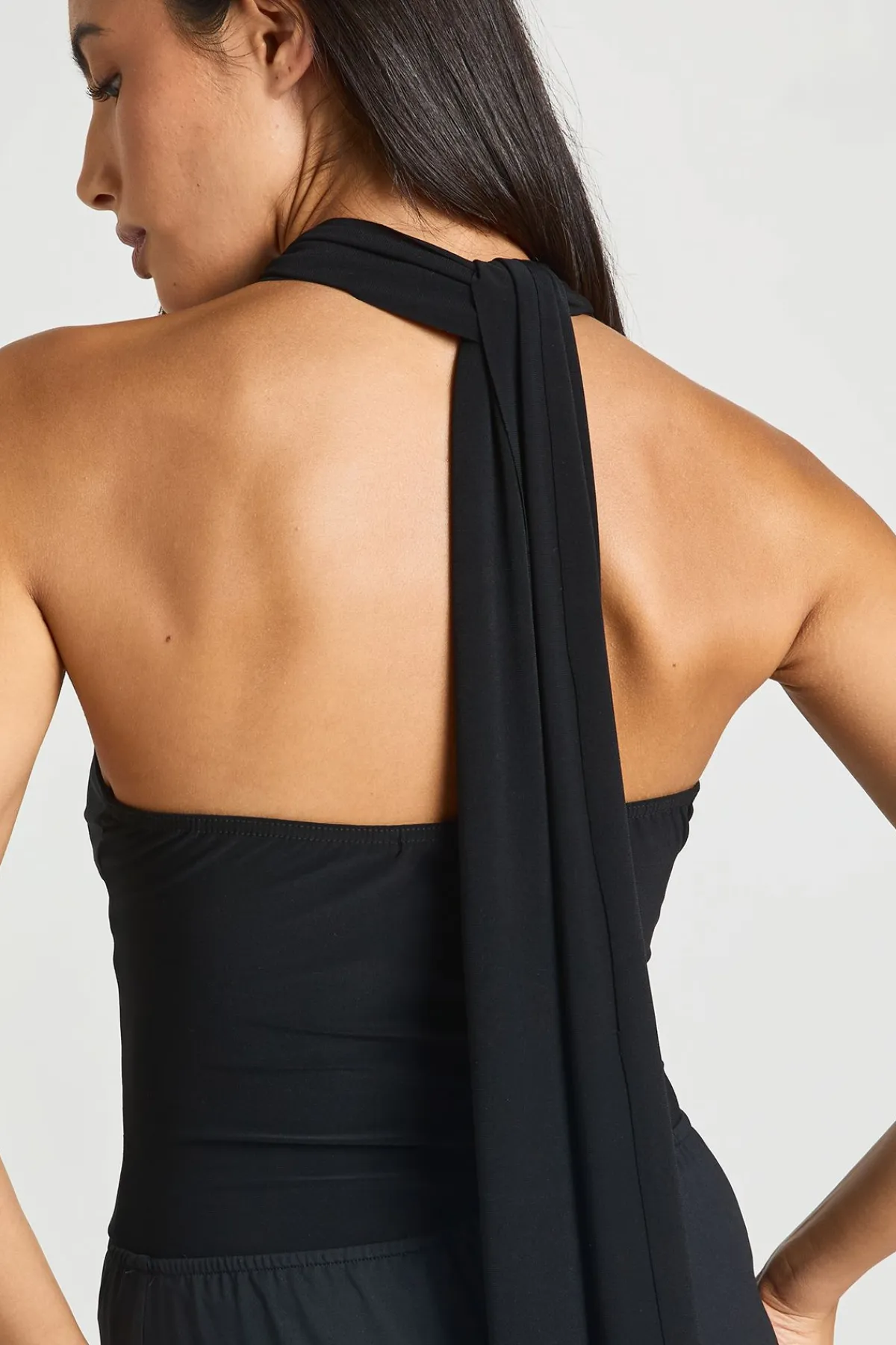 boohoo Body Dos Nu À Col Licou Avec Détails De Coutures<Femme Tops