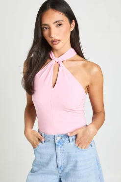 Body Dos Nu À Détails De Coutures Et Col Licou