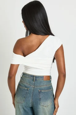 boohoo Body À Double Épaisseur Avec Détail Synthétique Et Tissu Fluide<Femme Tops