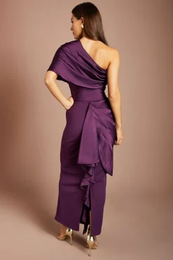 Body Drapé Asymétrique À Une Épaule