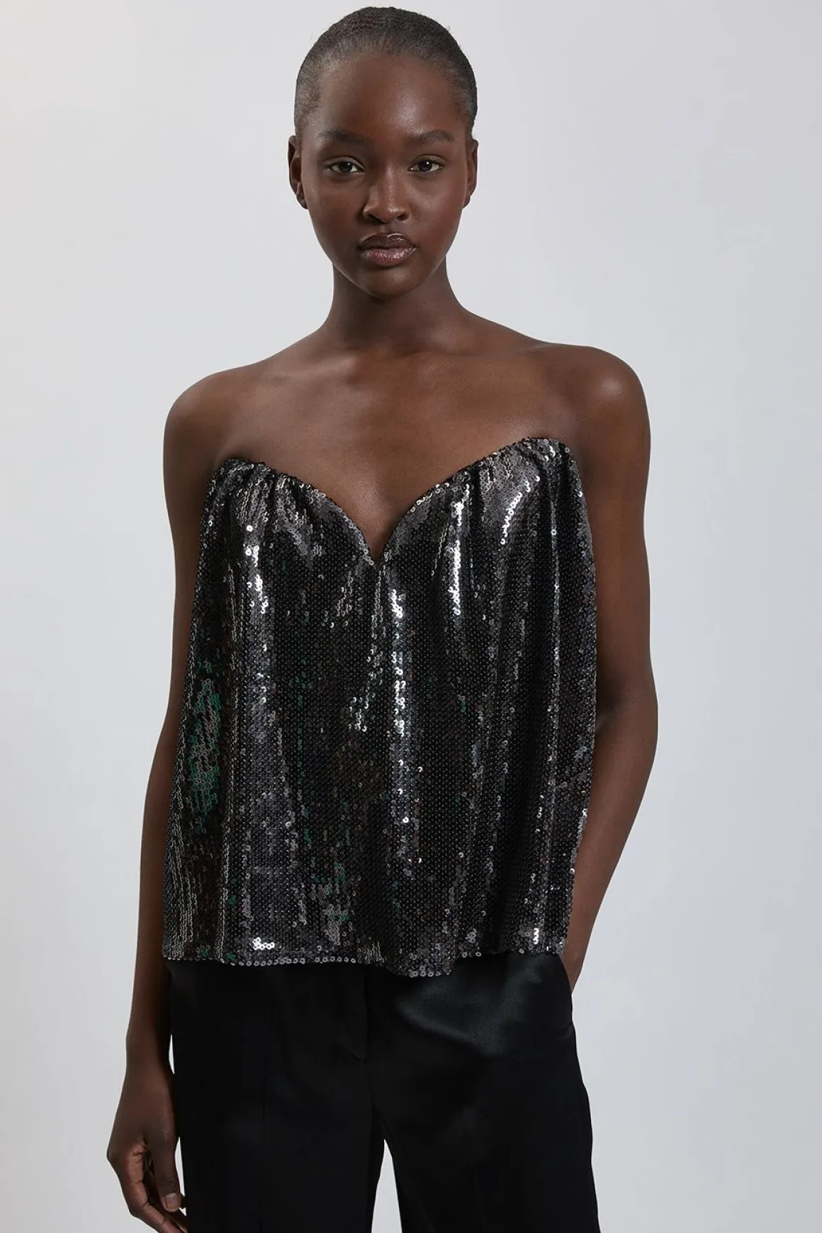 Body À Détail Corsage À Paillettes