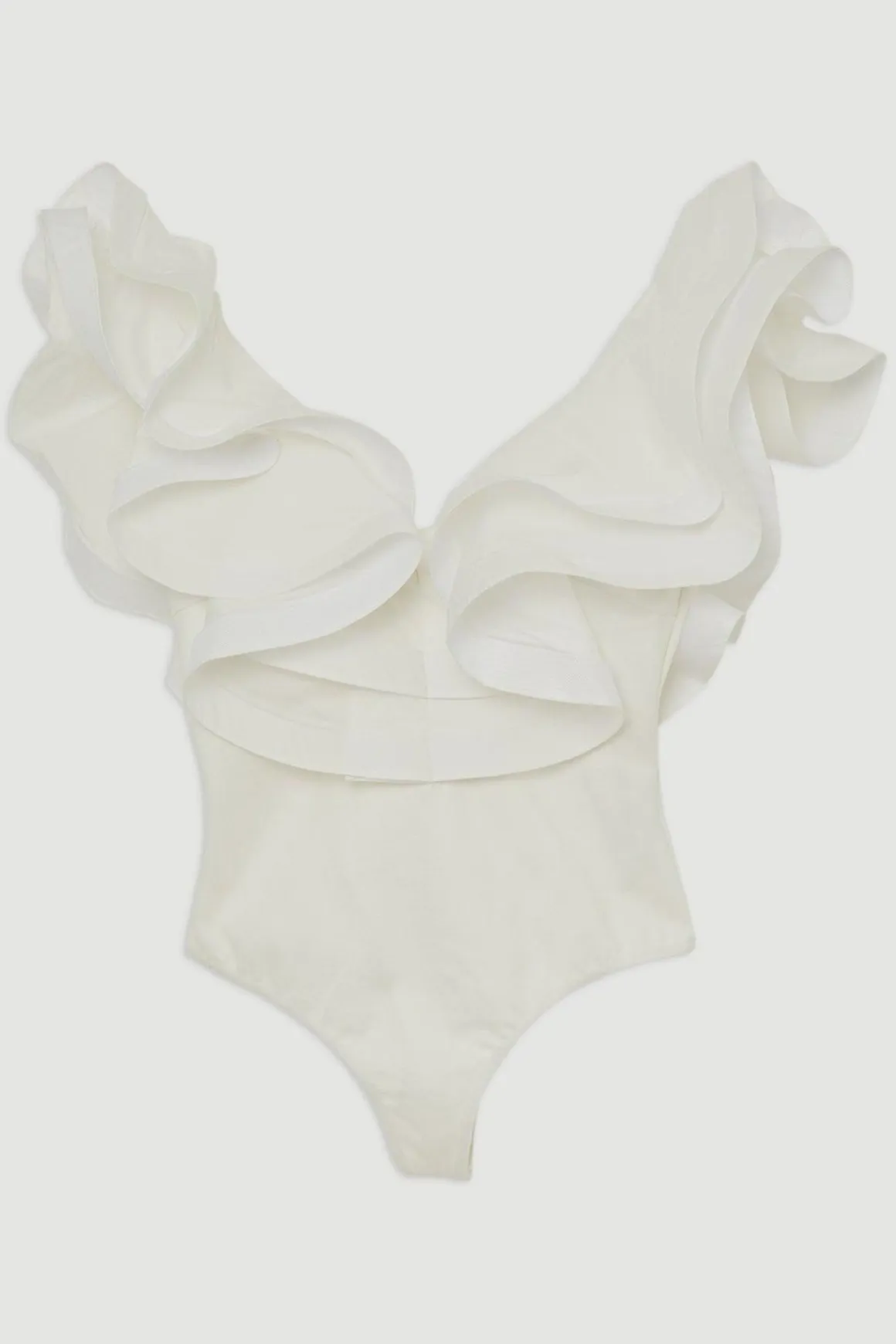 Body en coton à volant