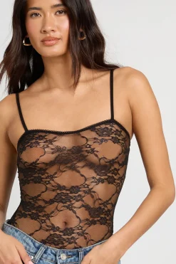 Body En Dentelle À Bretelles