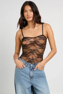 Body En Dentelle À Bretelles