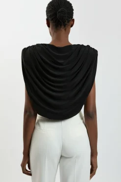 KarenMillen Body En Jersey À Col Bénitier Et Épaules Structurées<Femme Tops D’Automne|Tops