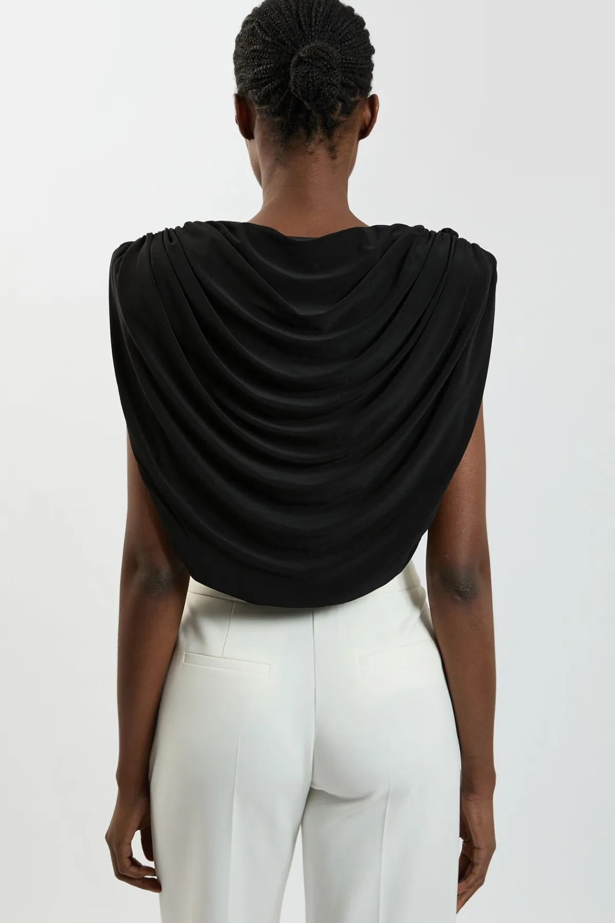 KarenMillen Body En Jersey À Col Bénitier Et Épaules Structurées<Femme Tops D’Automne|Tops