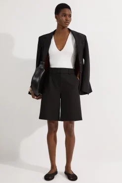 Body en jersey de coton extensible à encolure plongeante