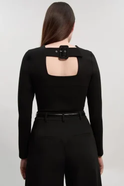 KarenMillen Body en Ponte avec Détail Boucle au Dos<Femme Tops