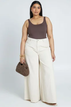 boohoo Body Grande Taille À Bretelles Effet Seconde Peau<Femme Tops