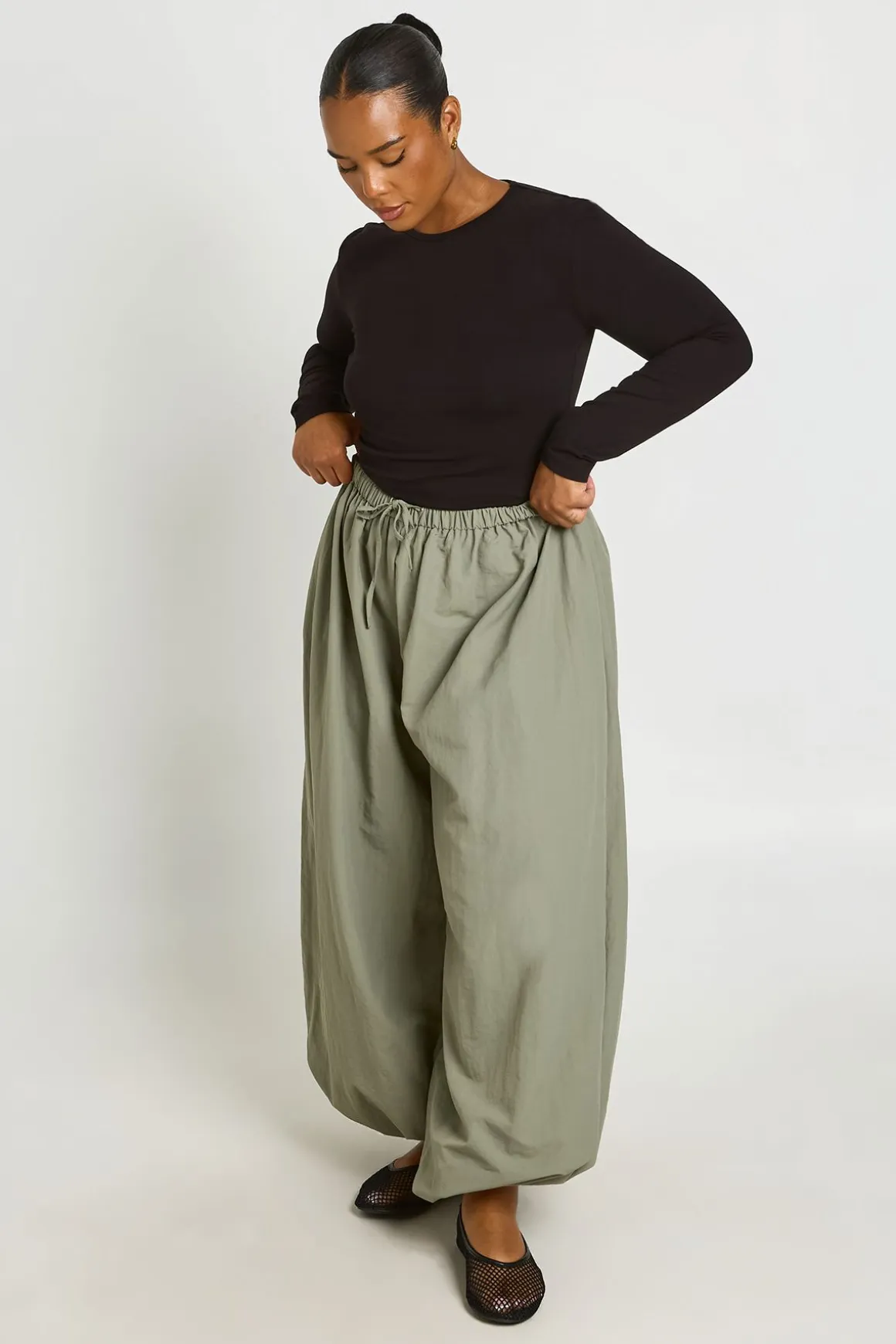 Body Grande Taille Col Rond Manches Longues