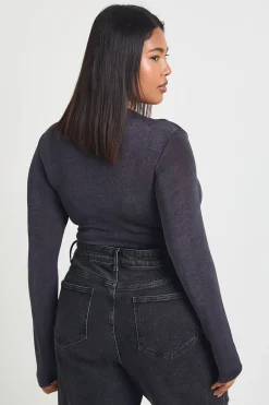 boohoo Body Grande Taille À Découpe Décolleté Avec Finitions Dorées<Femme Tops