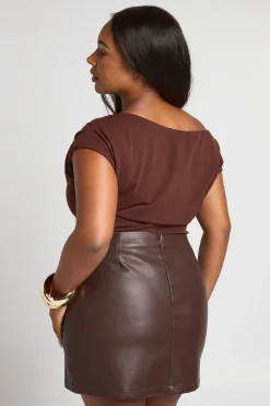 Body Grande Taille À Manches Froncées