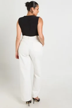 Body Grande Taille Slinky Froncé À Encolure En V
