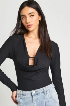 boohoo Body À Manches Longues Col Bénitier Profond<Femme Tops