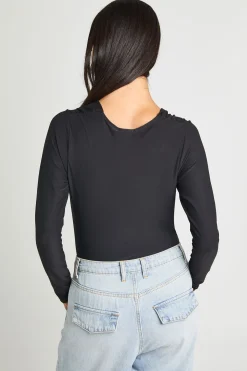 boohoo Body À Manches Longues Col Bénitier Profond<Femme Tops