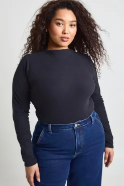 Body Manches Longues Ultra Doux À Encolure Rapportée