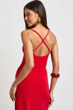 boohoo Body Moulant à Col V et Bretelles<Femme Tops