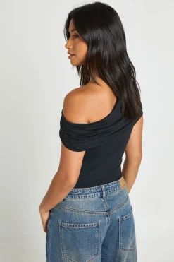 Body Moulant Mat À Épaules Dénudées Petite