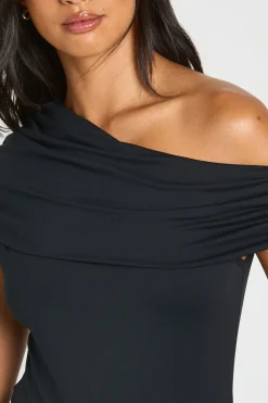 Body Moulant Mat À Épaules Dénudées Petite
