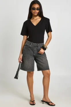 boohoo Body À Épaulettes Et Col En V<Femme Tops