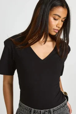 boohoo Body À Épaulettes Et Col En V<Femme Tops