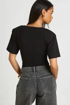 boohoo Body À Épaulettes Et Col En V<Femme Tops