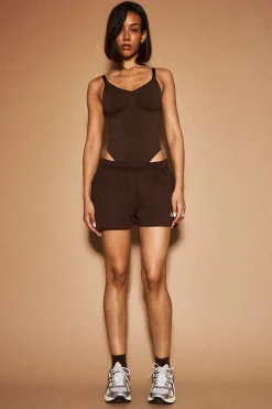Body Sans Coutures À Bretelles Fines Avec Fronçage Devant Dsgn Studio