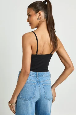 boohoo Body Sculptant Sans Manches À Bretelles Fines Finition Peau De Pêche Coupe Tall Avec Coussinets Amovibles<Femme Tops