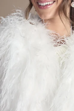 Boléro de Mariée à Plumes