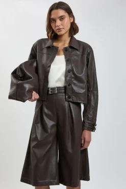 Bomber Avec Détail À Patte En Synthétiquecuir