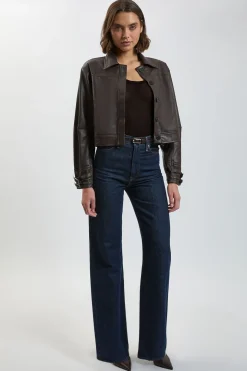 Bomber Avec Détail À Patte En Synthétiquecuir