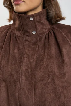 KarenMillen Bomber Col Mont En Synthétique<Femme Vestes & Manteaux|Bombers