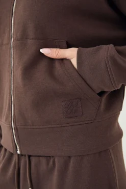 Bomber DSGN Studio à Col Entonnoir Zippé en Maille Interlock