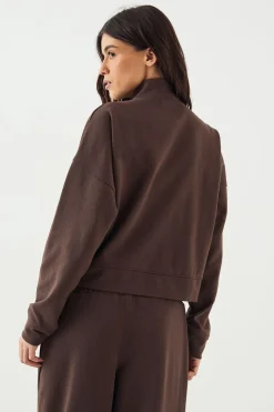 Bomber DSGN Studio à Col Entonnoir Zippé en Maille Interlock