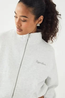Bomber DSGN Studio à Col Montant avec Broderie et Fermeture Zippée
