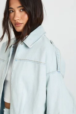 Bomber En Denim Oversize