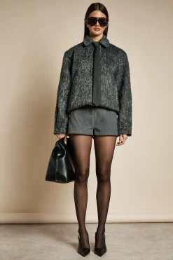 boohoo Bomber Look Laine Premium<Femme Vestes & Manteaux
