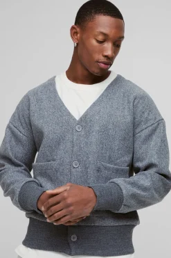 Bomber oversize à col ouvert