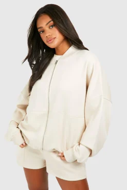 Bomber Zip Through Short Tracksuit